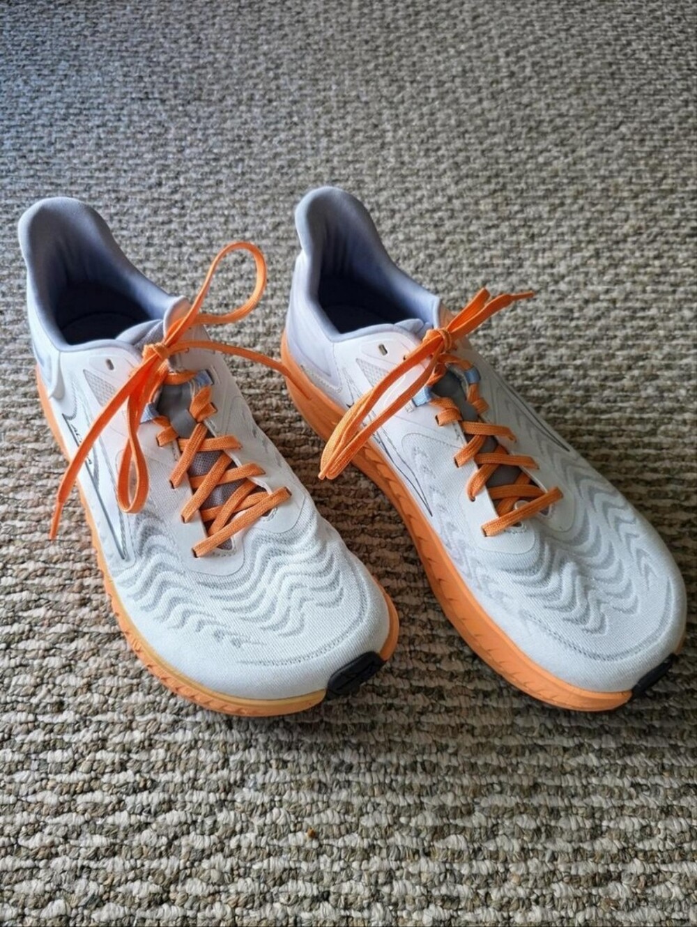 Altra Torin 7 Gray White Orange Running Shoes Sneakers Women's 12